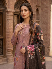 Binteazam Rose Dust Lawn 3-Piece Unstitched | Digital Print