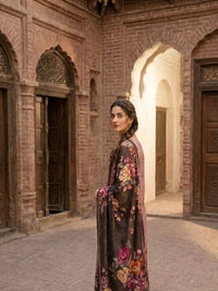 Binteazam Rose Dust Lawn 3-Piece Unstitched | Digital Print